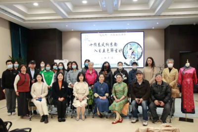 我校苏绣传习所把江南的春天带到了上海!