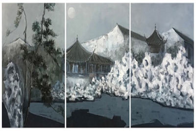 热烈祝贺我校张萌老师作品入选“时代风华——第五届江苏省高校美术作品展”